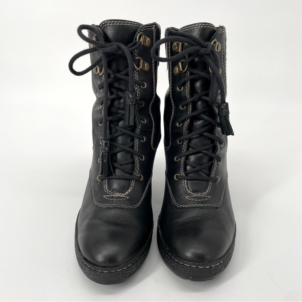 Timberland Black Lace Up Boots - Picture 2 of 8